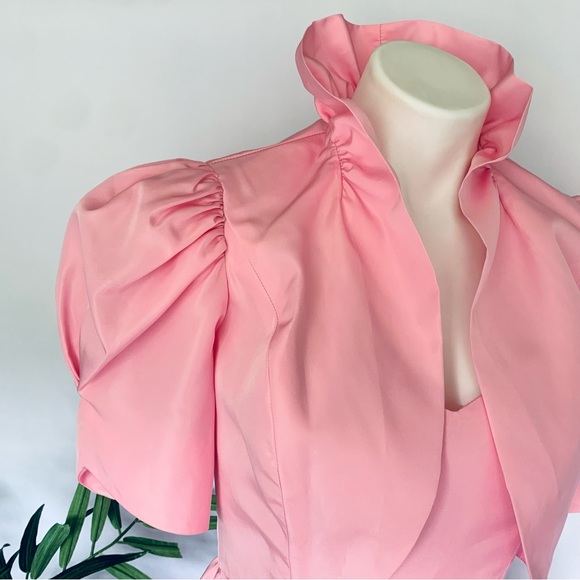 c r o w n :: Rare True Vintage Princess Satin Gown Bolero Jacket ILGWU - Picture 6 of 16